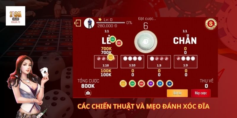 Các chiến thuật và mẹo đánh xóc đĩa