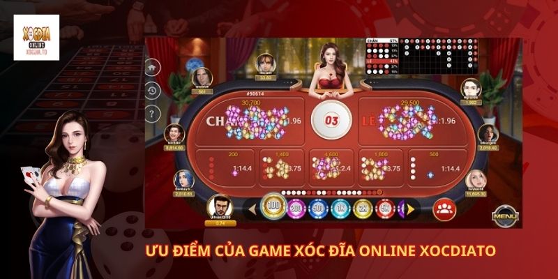 Ưu điểm của game xóc đĩa online xocdiato