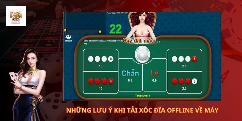 Những lưu ý khi tải xóc đĩa offline về máy